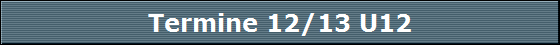 Termine 12/13 U12